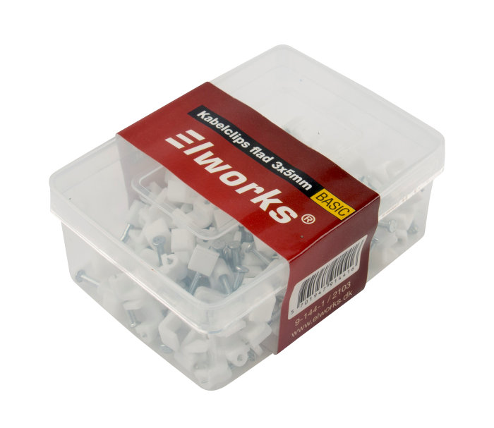 Kabelklemmer flat 4 x 6 mm 100 stk. 